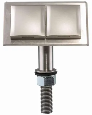 Immagine prodotto di Presa ad isola Thebo 1701226 in acciaio inox a 2 vie KI-ST/2 B con coperchio