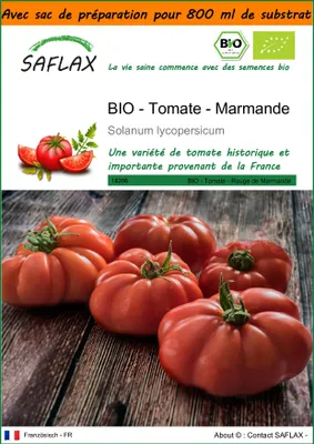 Image de SAFLAX Garden in the bag -- Tomate - Marmande - 10 graines - Solanum