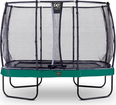 Produktbild von EXIT Elegant Premium Trampolin 214x366cm, mit Sicherheitsnetz, Grün