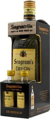 Produktbild von Estuche Gin Seagram's 70 cl con 2 Mini Seagram's Genf USA 80.00 cl 40.0 %