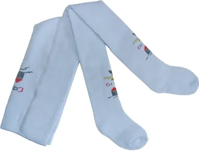 Produktbild von Kinderstrumpfhosen Frottee Castle Hellblau Größe 56