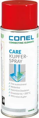 Produktbild von CONEL CARE Kupferspray, 99 % Kupfer, bis +200 °C für Metall- und PVC-Flächen 400 ml Spraydose