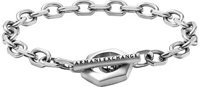 Produktbild von Armbanden   Kettenarmband Armani Exchange Silber   Kollektion Logo - mann
