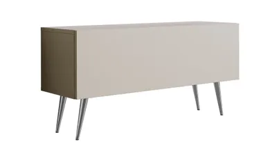 Obrázok produktu pre TV stolička : kašmír, chrómové nohy, 100 x 52 x 32 cm