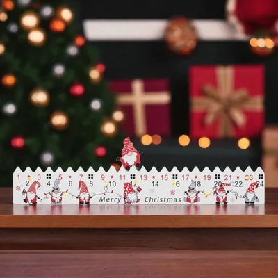 Image de Calendrier de l'Avent LED, en bois