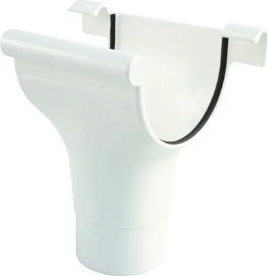 Produktbild von Marley Rinnenstutzen Kunststoff rund Verkehrsweiß RAL 9016 NW 75/53 mm