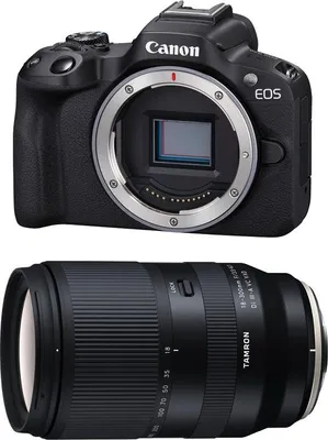 Produktbild von CANON EOS R50 + TAMRON 18-300 mm f/3,5-6,3 Di III-A VC VXD Objektiv