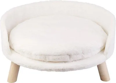Image de Coussin imperméable pour animaux, 41 cm, beige, pour chiens et chats