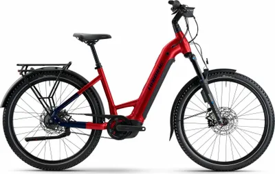 Produktbild von Haibike TREKKING 9 ABS dynamite red/blue glänzend 27,5" 800 Wh Wave E-Tourenbike in Rot