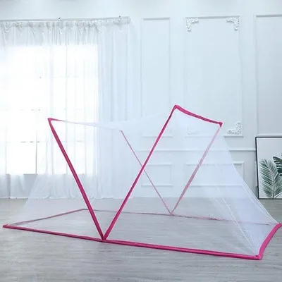 Productafbeelding van Muggennet Tent - Reis Klamboe - Insecten Buiten - Automatisch Pop-up - 190x160x80cm - Roze
