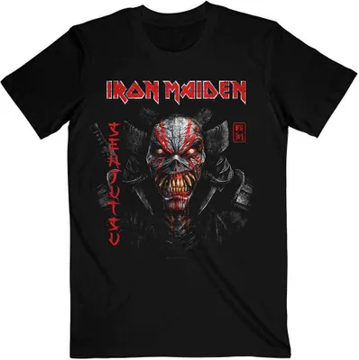 Obrázek produktu pro Iron Maiden Senjutsu Black Cover Vertical Logo Black S Tričko
