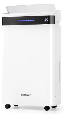 Immagine prodotto di Deumidificatore COSTWAY 28,5L/24h, dimensioni ambiente circa 35m², deumidificatore elettrico con 4 modalità e display a 3 colori, timer, serbatoio acqua da 5,5L