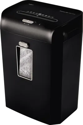 Produktbild von Rexel ProMax RSX1035 Aktenvernichter mit Partikelschnitt P-4, 4 x 40 mm, bis 10 Blatt, schwarz