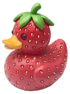 Produktbild von Fruchtentenfigur Pfirsich Ananas Traube Erdbeere Banane Harzstatue Skulptur Heim- und Bürodekoration Ornament