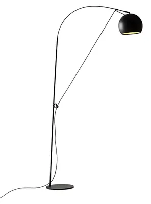 Image de Perenz Lampadaire En Métal, Lampadaire Noir, Diamètre 30 Cm, Hauteur Réglable 274 Cm, Ampoule 1Xe27 Max. 60W Non Inclus