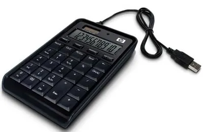 Obrázek produktu pro HP CalcPad 200, Desktop, Jednoduchá kalkulačka, USB port, 2, Černá