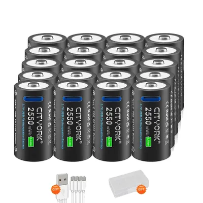Obrázek produktu pro Dobíjecí lithiová baterie, kapacita 2550mWh, 1200 cyklů , 20 kusů