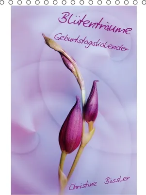 Produktbild von Calvendo Geburtstagskalender mit Blüten in den Farben rosa bis lila (Tischkalender, 14 Seiten) 978-3-660-39692-8