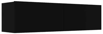 Produktbild von vidaXL TV-Schrank Schwarz 120x30x30 cm Holzwerkstoff