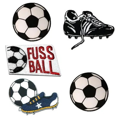 Obrázok produktu pre Futbalová sada 5 kusov - nášivky, nažehľovacie, nášivky, na nažehlenie