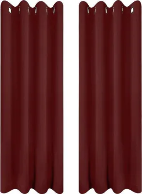 Obrázok produktu pre Sada 2 závesov Famanu, zatemňovacích, červená, 140 x 245 cm