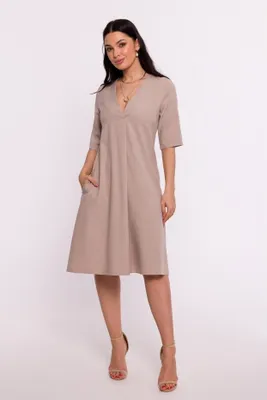 Obrázek produktu pro BeWear Dámské prolamované šaty Salelis B280 béžová L