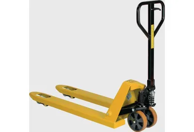 Image de Transpalette L. fourch. 1150 mm Capacité 2500 kg Acier jaune de sécurité, RAL 1003 PUR/nylon