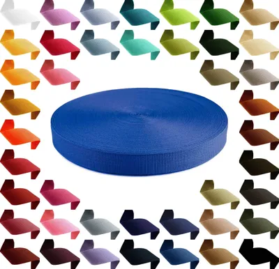 Produktbild von 50m PP Gurtband, Polypropylen, 10mm breit, 1,3mm stark, Farbwahl