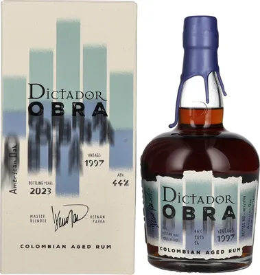 Produktbild von Dictador OBRA VINTAGE 26 Years Old AMERICAN OAK CASK Rum 1997 44% Vol. 0,7l in Geschenkbox