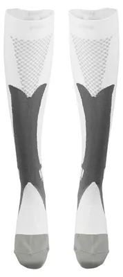Produktbild von Sport-Kompressionssocken, atmungsaktiv, Muskelstoßdämpfung, weiß, 1 Paar, sportlich, für Herren und Damen, XXL 39–45