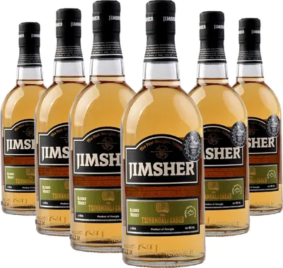Produktbild von Whiskypaket von Jimsher Tsinandali Weinfass Whisky aus Georgien