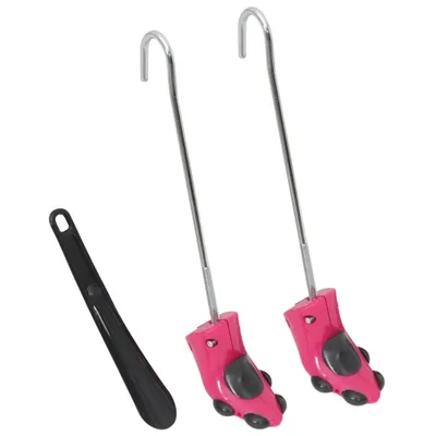 Image de Vidaxl-Schuhspanner mit Schuhdorn EU 34-40 Plastikrosa