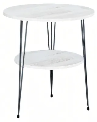 Immagine prodotto di Tavolino in metallo bianco moderno elegante da salotto