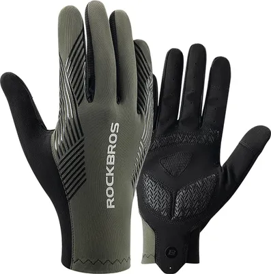 Immagine prodotto di Guanti da ciclismo Rockbros Primavera/Estate/Autunno, Intero, Taglia: Xxl - Verde