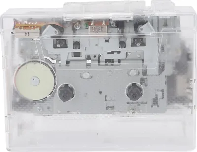 Image de Lecteur de cassettes portable Enregistreur de cassettes DC 5V USB Convertisseur numérique de cassettes en MP3 avec radio FM Bluetooth et prise pour casque d'écoute Transparent