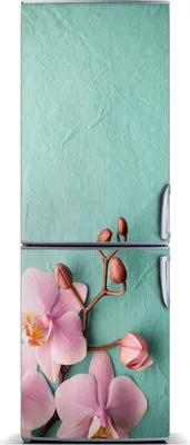 Produktbild von Tulup Kühlschrankdekoration - Magnetmatte - 70 cm x 190 cm - Magnet auf dem Kühlschrank - Rosa Orchidee
