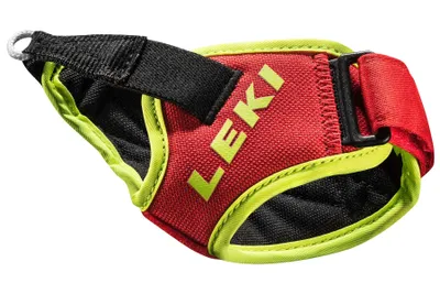 Zdjęcie produktu dla Pasek do narciarstwa alpejskiego LEKI "Trigger S Vario" Red-Neonyellow S-M-L (1 para)