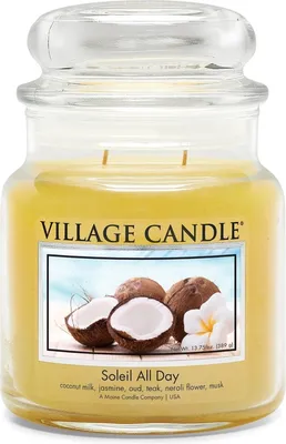 Produktbild von Village Candle – Soleil All Day – Mittlere Kerze – 105 Brennstunden