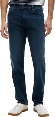 Productafbeelding van Tommy Hilfiger heren jeans, model Denton, rechte pijp, met stretch, blauw (tinted blue), maat 31W/36L
