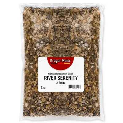 Obrázek produktu pro Kruger Meier River Serenity 2–8 mm – Akvarijní štěrk 2 kg