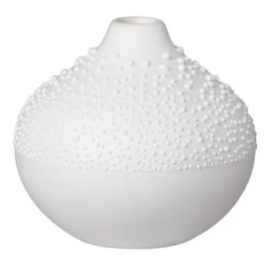 Produktbild von Weiße Porzellanvase mit Tröpfchen