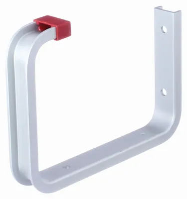 Produktbild von Alberts Deckenhaken | abgewinkelt | Aluminium | Hakentiefe 120 mm | Gesamthöhe 160 mm | 10er Set
