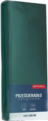 Zdjęcie produktu dla Prześcieradło, prześcieradło z mikrosatyny, dobrej jakości 160x200cm Zielony