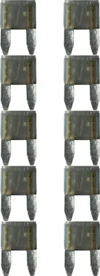 Produktbild von baytronic 10x Kfz-Flachstecksicherung Mini grau 2A