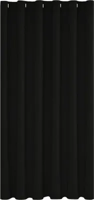 Obrázek produktu pro Zatemňovací závěs Famanu s poutky, černý – do obývacího pokoje nebo ložnice – 200x280 cm – 1 kus