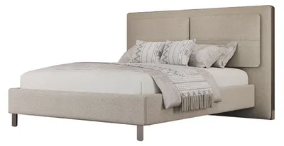 Obrázek produktu pro Čalouněná postel 180 x 200 cm manželská postel ložnice dřevěný nábytek