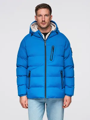 Obrázok produktu pre Ombre Clothing Pánska zimná bunda Imrore modrá S
