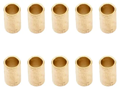Produktbild von 10 Stück Messingperlenrohre aus Kupfer für DIY Makramee-Wandbehänge und Bastelprojekte