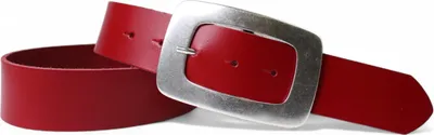 Produktbild von FRONHOFER Damen Ledergürtel 4 cm mit großer Gürtelschnalle in altsilber, echt Leder