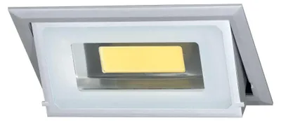 Zdjęcie produktu dla Reflektor sufitowy wpuszczany Bonn 40W 4100K 100º LED, światło rozproszone do wnętrz, matowe wykończenie w kolorze srebrnym – Beneito & Faure
